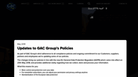 What Gac.com website looked like in 2019 (4 years ago)