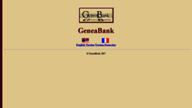 What Geneabank.org website looked like in 2019 (4 years ago)