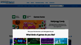 What Games.crosswordgiant.com website looked like in 2019 (4 years ago)