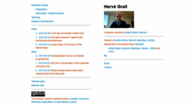 What Grall.name website looked like in 2019 (4 years ago)