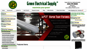 What Greenelectricalsupply.com website looked like in 2019 (4 years ago)