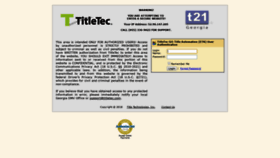 What Georgia.titletec.com website looked like in 2019 (4 years ago)