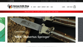 What German-knife-shop.com website looked like in 2019 (4 years ago)