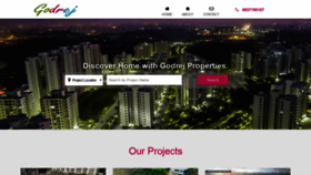 What Godrej-project.com website looked like in 2019 (4 years ago)