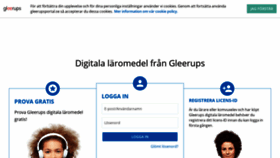 What Gleerupsportal.se website looked like in 2019 (4 years ago)