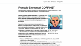 What Goffinet.org website looked like in 2019 (4 years ago)