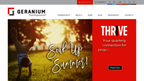 What Geranium.com website looked like in 2019 (4 years ago)
