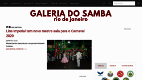 What Galeriadosamba.com.br website looked like in 2019 (4 years ago)