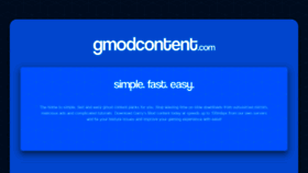 What Gmodcontent.com website looked like in 2019 (4 years ago)