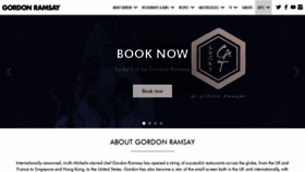 What Gordonramsay.com website looked like in 2019 (4 years ago)