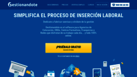 What Gestionandote.com website looked like in 2019 (4 years ago)