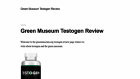 What Greenmuseum.org website looked like in 2019 (4 years ago)