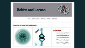 What Gehirnlernen.de website looked like in 2019 (4 years ago)