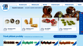 What Gbbeads.cz website looked like in 2019 (4 years ago)