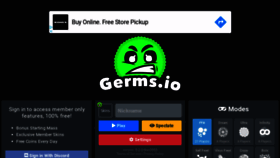 What Germs.io website looked like in 2019 (4 years ago)