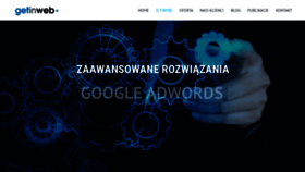 What Getinweb.pl website looked like in 2019 (4 years ago)
