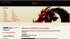 What Gw2armorgallery.com website looked like in 2019 (4 years ago)