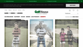 What Golfhouse.at website looked like in 2019 (4 years ago)