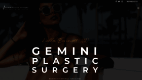 What Geminiplasticsurgery.com website looked like in 2019 (4 years ago)