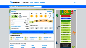 What Gismeteo.lv website looked like in 2019 (4 years ago)