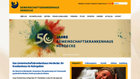 What Gemeinschaftskrankenhaus.de website looked like in 2019 (4 years ago)