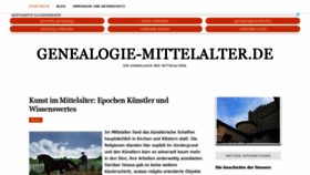 What Genealogie-mittelalter.de website looked like in 2019 (4 years ago)