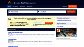 What Getdentaltechnicianjobs.com website looked like in 2019 (4 years ago)