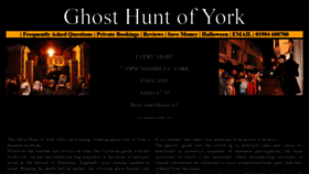 What Ghosthunt.co.uk website looked like in 2019 (4 years ago)