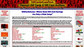 What Giftcards4less.com website looked like in 2019 (4 years ago)