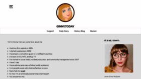 What Ginnymcqueen.com website looked like in 2019 (4 years ago)