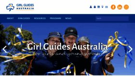 What Girlguides.org.au website looked like in 2019 (4 years ago)