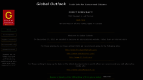 What Globaloutlook.ca website looked like in 2019 (4 years ago)
