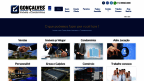 What Goncalvesimoveis.com.br website looked like in 2019 (4 years ago)