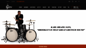 What Gretschdrums.com website looked like in 2019 (4 years ago)