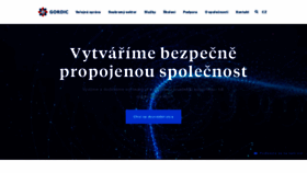 What Gordic.cz website looked like in 2019 (4 years ago)