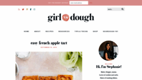 What Girlversusdough.com website looked like in 2019 (4 years ago)