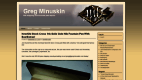 What Gregminuskin.com website looked like in 2019 (4 years ago)