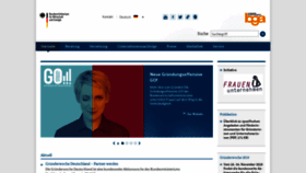What Gruenderinnenagentur.de website looked like in 2019 (4 years ago)