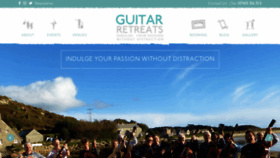 What Guitar-retreats.co.uk website looked like in 2019 (4 years ago)