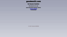 What Gundem32.com website looked like in 2019 (4 years ago)