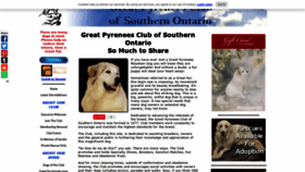 What Great-pyrenees-club-of-southern-ontario.com website looked like in 2019 (4 years ago)