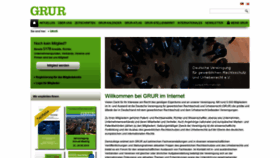 What Grur.de website looked like in 2019 (4 years ago)