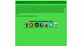What Greenproxy.net website looked like in 2019 (4 years ago)