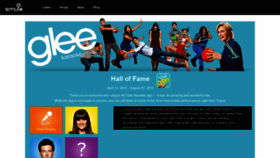 What Glee.smule.com website looked like in 2019 (4 years ago)