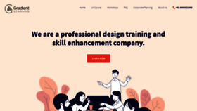 What Gradientlearning.com website looked like in 2019 (4 years ago)