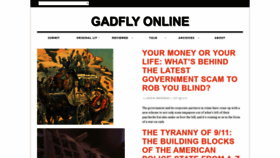 What Gadflyonline.com website looked like in 2019 (4 years ago)