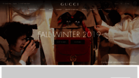 What Gucci.com website looked like in 2019 (4 years ago)