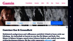 What Gesundheit.gastein.com website looked like in 2019 (4 years ago)