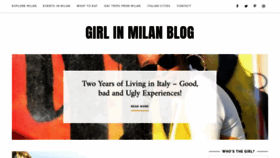 What Girlinmilan.com website looked like in 2019 (4 years ago)