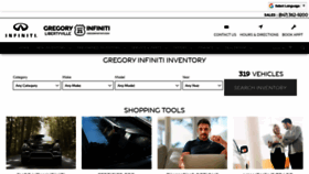 What Gregoryinfiniti.com website looked like in 2019 (5 years ago)